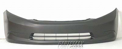 1000 | 2012-2012 HONDA CIVIC Front bumper cover DX|HF|LX; Sedan; USA/Canada Built; w/o Fog Lamps; prime | HO1000280|04711TR3A90ZZ