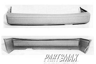 1100 | 1986-1989 HONDA ACCORD Rear bumper cover 2dr hatchback; DX | HO1100102|71501SE0000