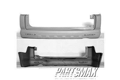 2430 | 2005-2006 HONDA CR-V Rear bumper cover LX/EX; U.K. built; prime | HO1100222|04715S9AA91
