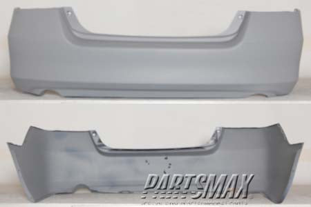 1100 | 2006-2007 HONDA ACCORD Rear bumper cover Sedan; 4 Cyl/V6; Single/Dual Exh; w/Cover Plate Option; prime | HO1100233|04715SDBA80ZZ