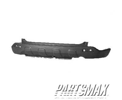 1100 | 2007-2009 HONDA CR-V Rear bumper cover center; dark gray | HO1100241|04715SWAA90