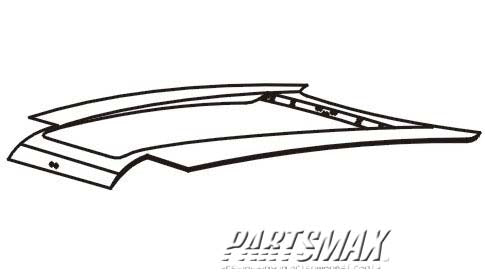 1230 | 1988-1991 HONDA PRELUDE Hood panel assy all | HO1230106|60100SF1020ZZ