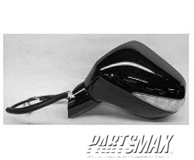 1700 | 2006-2011 HONDA CIVIC LT Mirror outside rear view HYBRID; Alabaster Silver; Code NH700M; PTM | HO1320233|76250SNCA02ZD