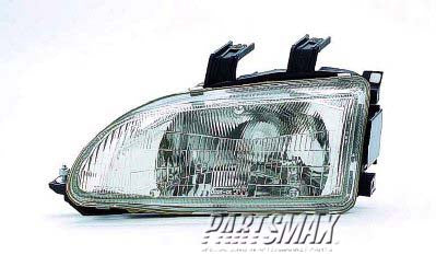 2502 | 1992-1995 HONDA CIVIC LT Headlamp assy composite all | HO2502103|33150SR3A01