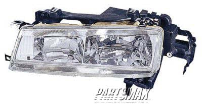 2518 | 1995-1996 HONDA PRELUDE LT Headlamp lens/housing includes housing & park lamp | HO2502119|33150SS0A04