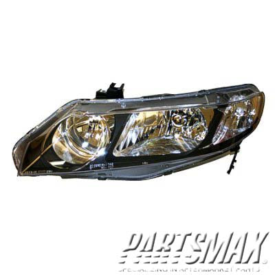 2502 | 2006-2011 HONDA CIVIC LT Headlamp assy composite HYBRID | HO2502127|33151SNCA01