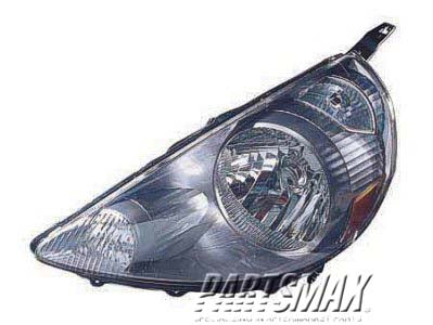 2518 | 2007-2008 HONDA FIT LT Headlamp lens/housing Storm Silver; Code NH642M | HO2518124|33151SLNA01ZE