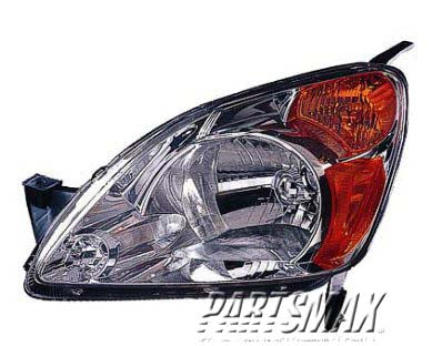 1172 | 2002-2004 HONDA CR-V RT Headlamp lens/housing all | HO2519104|33101S9AA01