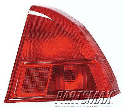2801 | 2001-2002 HONDA CIVIC RT Taillamp assy 4dr sedan; quarter panel mounted; w/o bulbs or sockets | HO2801133|33501S5DA01