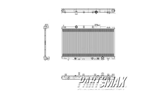 3010 | 2003-2006 HONDA ELEMENT Radiator assembly w/auto trans | HO3010193|19010PZDA51
