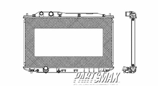 3010 | 2006-2011 HONDA CIVIC Radiator assembly w/auto trans | HO3010208|19010RNBC51
