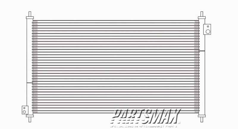 3030 | 1998-1999 HONDA ACCORD Air conditioning condenser w/V6 engine; 2dr coupe | HO3030102|80100S87A00