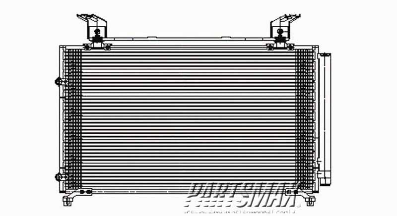 3030 | 1999-2004 HONDA ODYSSEY Air conditioning condenser all | HO3030115|80100S0X305
