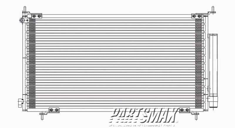 3030 | 2002-2006 HONDA CR-V Air conditioning condenser U.K. built | HO3030124|80110S9A013