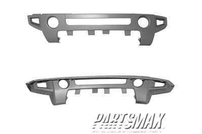 1000 | 2009-2010 HUMMER H3T Front bumper cover Textured Grey | HU1000102|15264942