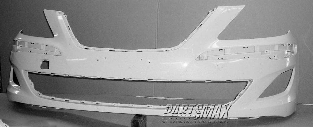 250 | 2012-2014 HYUNDAI GENESIS Front bumper cover Sedan; w/o Park Assist System; prime | HY1000190|865113M500