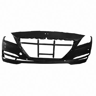 1000 | 2017-2017 GENESIS G80 Front bumper cover 5.0L; w/Front Object Sensors; prime | HY1000209|86540B1400