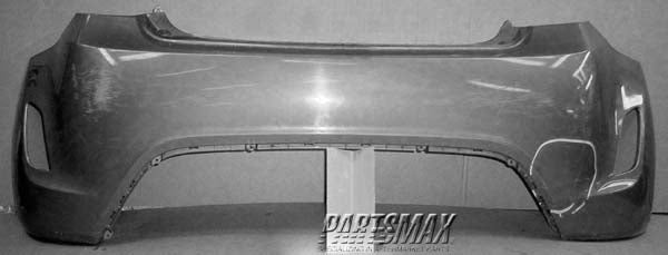 1100 | 2012-2017 HYUNDAI VELOSTER Rear bumper cover w/o Turbo; w/o Rear Object Sensors; prime | HY1100186|866112V000