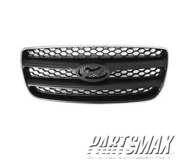 860 | 2007-2009 HYUNDAI SANTA FE Grille assy GL|GLS|SE; Chrome Outer Ring | HY1200146|865602B010