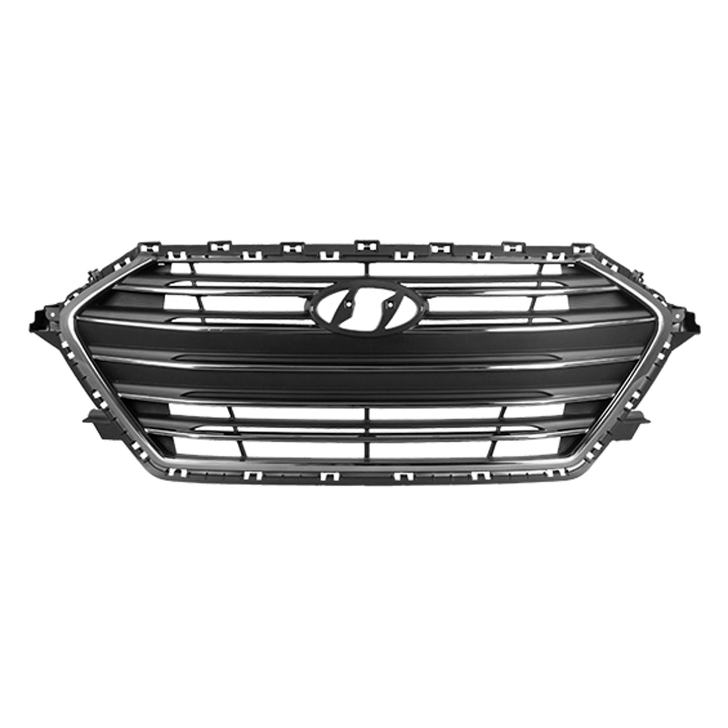 1200 | 2017-2018 HYUNDAI ELANTRA Grille assy 1.4L TURBO|2.0L; Sedan; USA Built; w/o Auto Cruise; Chrome | HY1200200|86350F3100