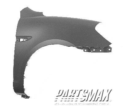 1241 | 2006-2011 HYUNDAI ACCENT RT Front fender assy 4dr sedan | HY1241137|663211E300