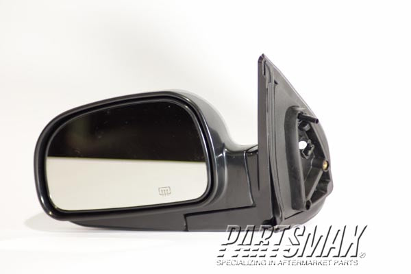 1700 | 2001-2003 HYUNDAI SANTA FE LT Mirror outside rear view GL; USA; heated power remote; black; to 12/2/02 | HY1320136|8761026300CA