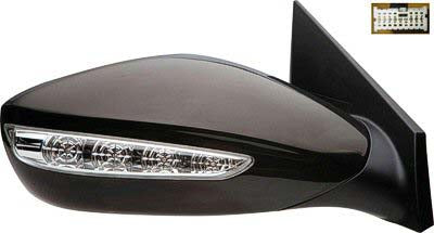 1321 | 2011-2011 HYUNDAI SONATA RT Mirror outside rear view Power; Non-Heated; w/Signal Lamp; PTM | HY1321167|876203Q100