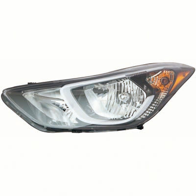 2502 | 2014-2016 HYUNDAI ELANTRA LT Headlamp assy composite USA Built; w/o LED Position Lamp | HY2502187|921013X280