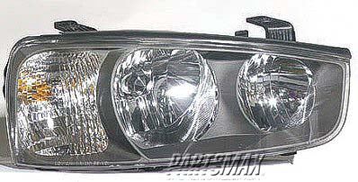 1160 | 2001-2003 HYUNDAI ELANTRA RT Headlamp assy composite includes park/signal/marker lamps; 4dr sedan | HY2503122|921022D150