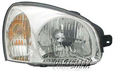 1160 | 2003-2006 HYUNDAI SANTA FE RT Headlamp assy composite includes park/signal lamps; from 7/15/03 | HY2503134|9210226251
