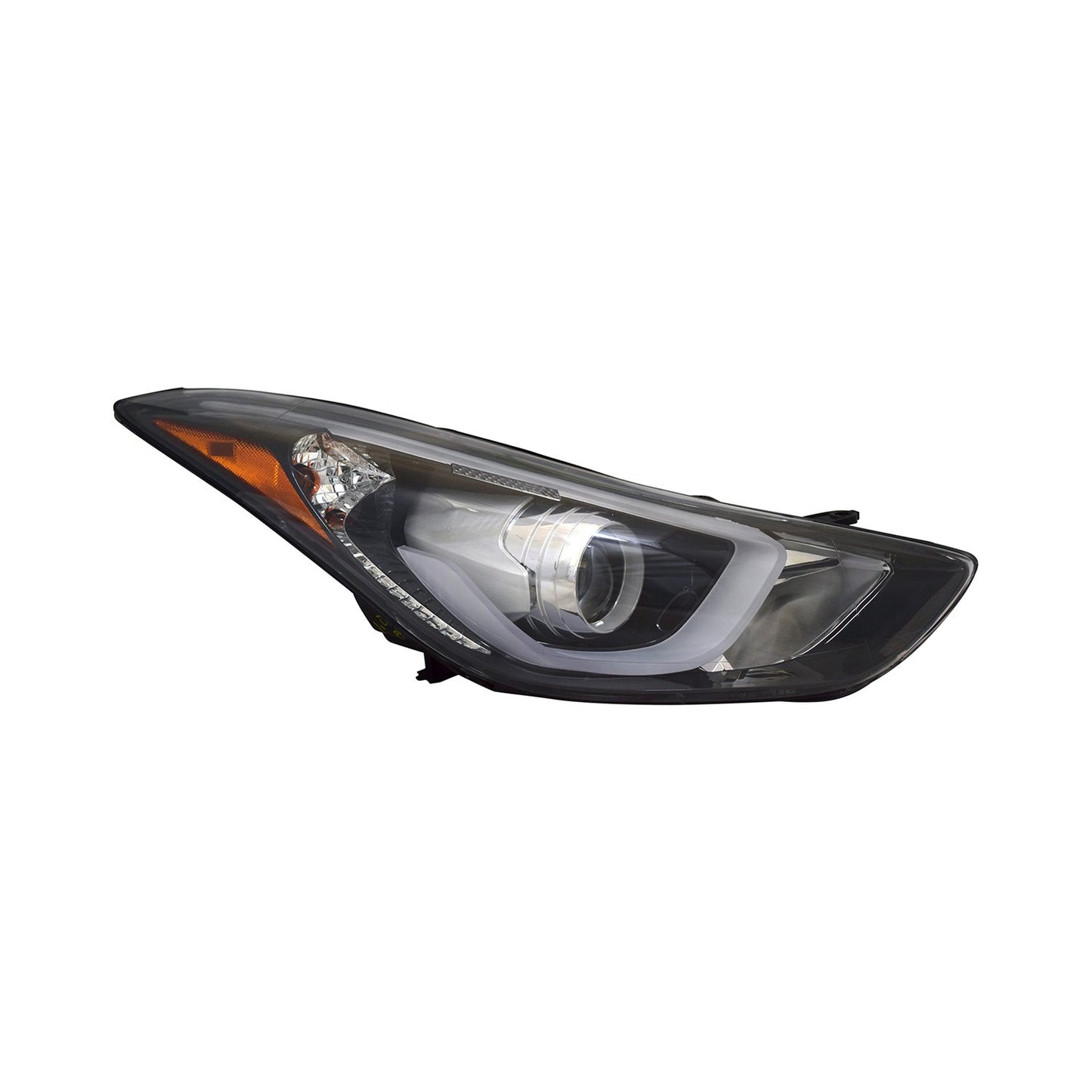 1160 | 2014-2016 HYUNDAI ELANTRA RT Headlamp assy composite USA Built; w/LED Position Lamp | HY2503186|921023X450