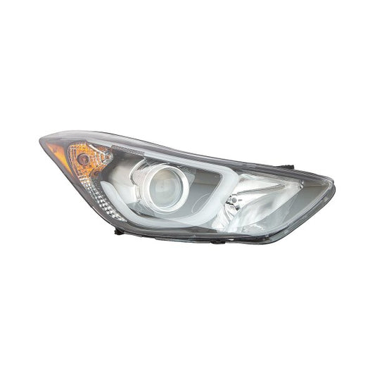2503 | 2014-2016 HYUNDAI ELANTRA RT Headlamp assy composite Korea Built; w/LED Position Lamp | HY2503188|921023X450