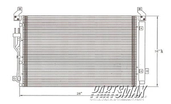 3030 | 2007-2012 HYUNDAI VERACRUZ Air conditioning condenser all | HY3030140|976063J100