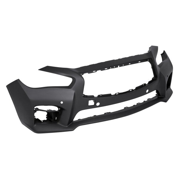 250 | 2014-2017 INFINITI Q50 Front bumper cover RED SPORT 400|SPORT; w/Object Sensors; prime | IN1000259|620224HE0H