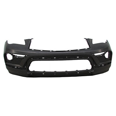 1000 | 2016-2017 INFINITI QX50 Front bumper cover w/o Park Distance Sensors; prime | IN1000270|FBM225UB0H