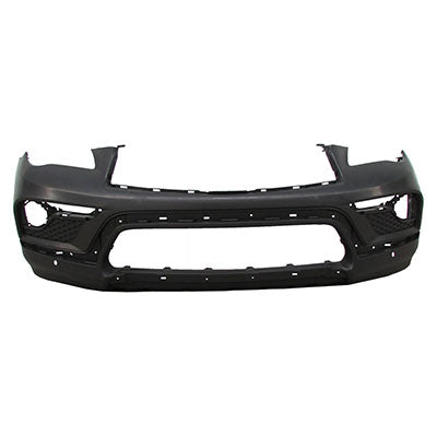 1000 | 2016-2017 INFINITI QX50 Front bumper cover w/Park Distance Sensors; w/Intelligent Cruise Control; 2 Holes; prime | IN1000272|FBM225UB1H