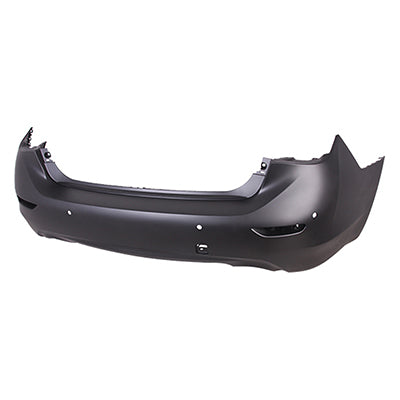 2430 | 2014-2017 INFINITI Q50 Rear bumper cover w/Object Sensors; prime | IN1100153|850224GB0H