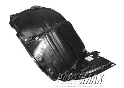 1249 | 2003-2005 INFINITI G35 RT Front fender inner panel 4dr sedan; front fender liner | IN1249102|63844AM600