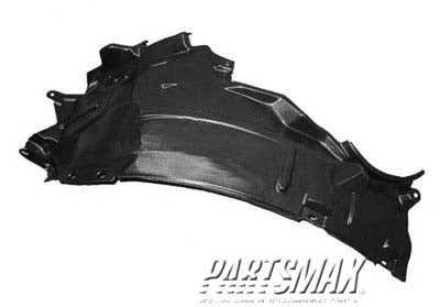 1251 | 2003-2008 INFINITI FX35 RT Front fender splash shield plastic liner; rear | IN1251111|63842CG020