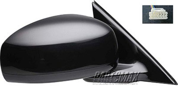 1321 | 2007-2008 INFINITI G35 RT Mirror outside rear view Sedan; w/o Sport Pkg; w/Cover; PTM; see notes | IN1321125|963011NA2A-PFM