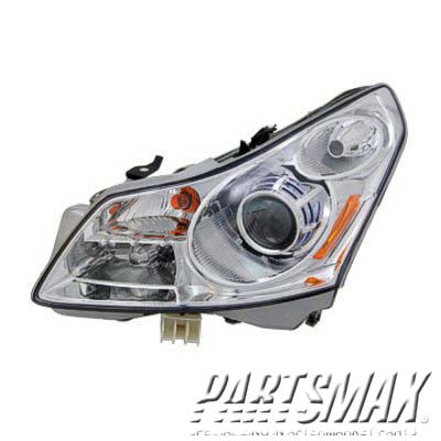 1150 | 2007-2008 INFINITI G35 LT Headlamp assy composite Sedan; w/o Technology Pkg | IN2502137|26060JK60C