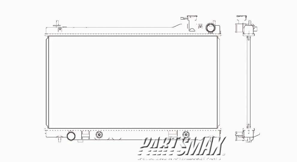 3010 | 2003-2006 INFINITI G35 Radiator assembly Sedan | IN3010118|21460AM900