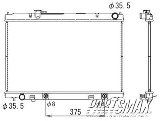 3010 | 2006-2008 INFINITI M35 Radiator assembly all | IN3010119|21460EG20A