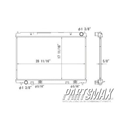 3010 | 2006-2010 INFINITI M45 Radiator assembly all | IN3010120|21460EH10A