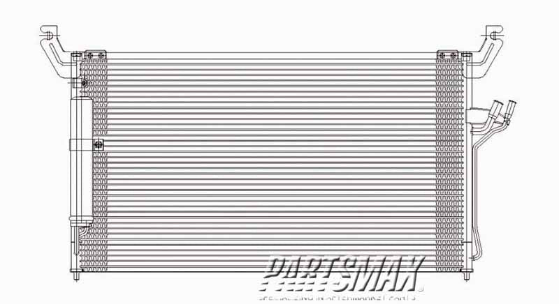 3030 | 2003-2008 INFINITI FX45 Air conditioning condenser all | IN3030120|92100CG010