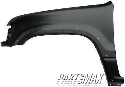 1240 | 1992-1997 ISUZU TROOPER LT Front fender assy w/fender flares | IZ1240125|8971844510