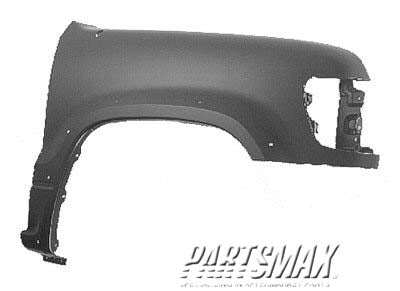1241 | 1998-2002 ISUZU TROOPER RT Front fender assy w/fender flares; w/antenna | IZ1241128|8971844490