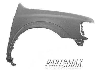 1241 | 2000-2004 ISUZU RODEO RT Front fender assy w/fender flares | IZ1241130|8971480153