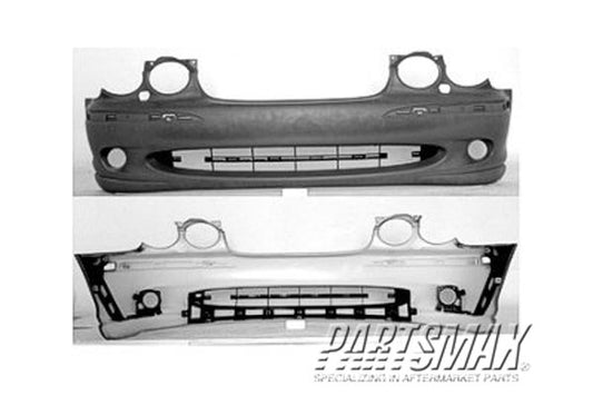 250 | 2002-2008 JAGUAR X-TYPE Front bumper cover w/o tow hook; w/headlamp washers; prime | JA1000113|C2S25400XXX