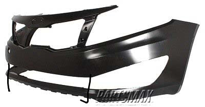 250 | 2011-2011 KIA OPTIMA Front bumper cover EX|LX; Korea Built; prime | KI1000155|865112T001